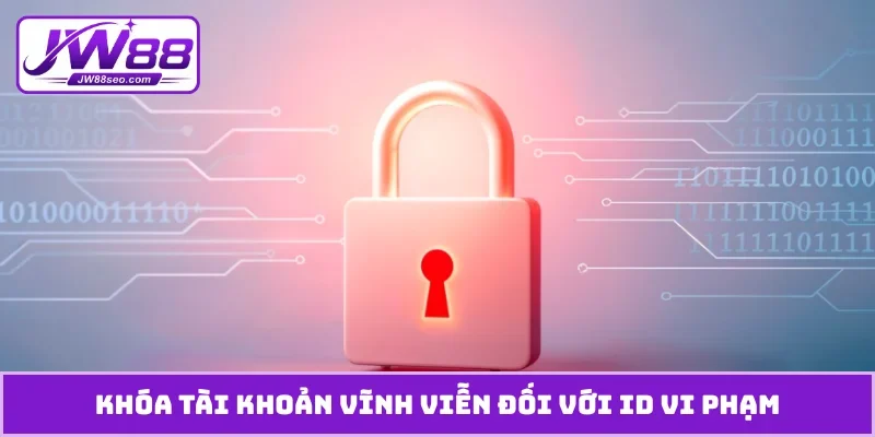 Khóa tài khoản vĩnh viễn đối với ID vi phạm